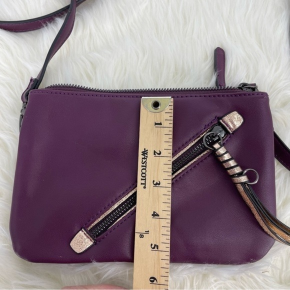 Sondra roberts squared Purple crossbody bag - Picture 5 of 8
